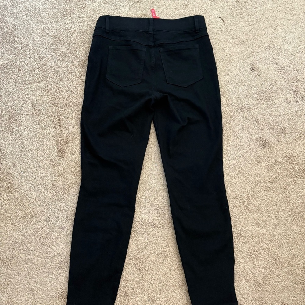 SPANX Women's Size Medium Black Jean-ish Ankle Leggings Slimming Shapewear - Picture 7 of 10